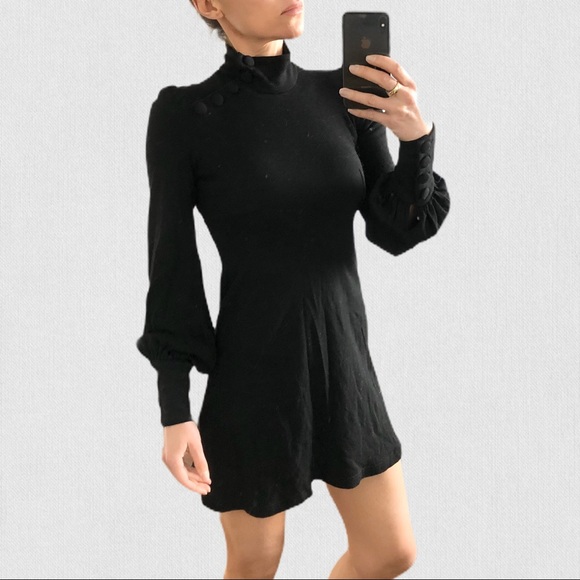 Jill Stuart Dresses & Skirts - Jill Stuart wool turtleneck flared mini dress S